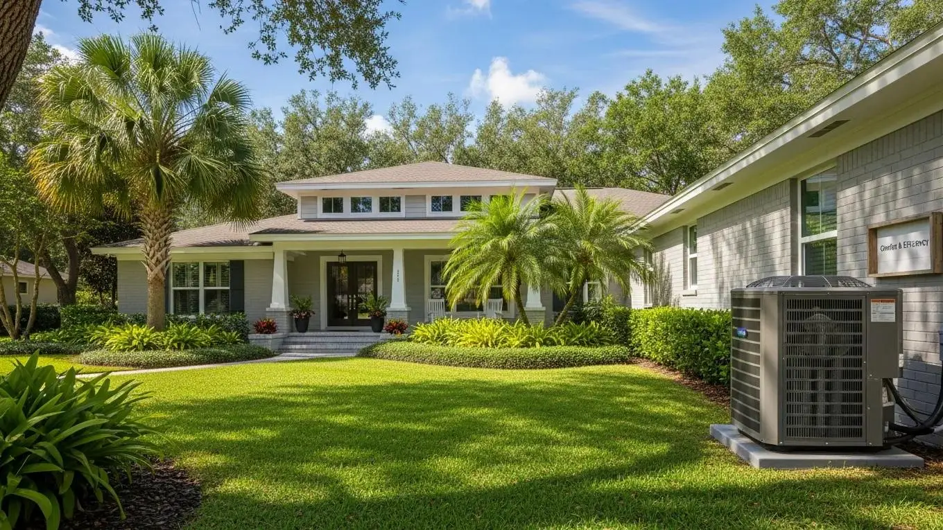 Modern home in Longwood, FL with a well-maintained HVAC system